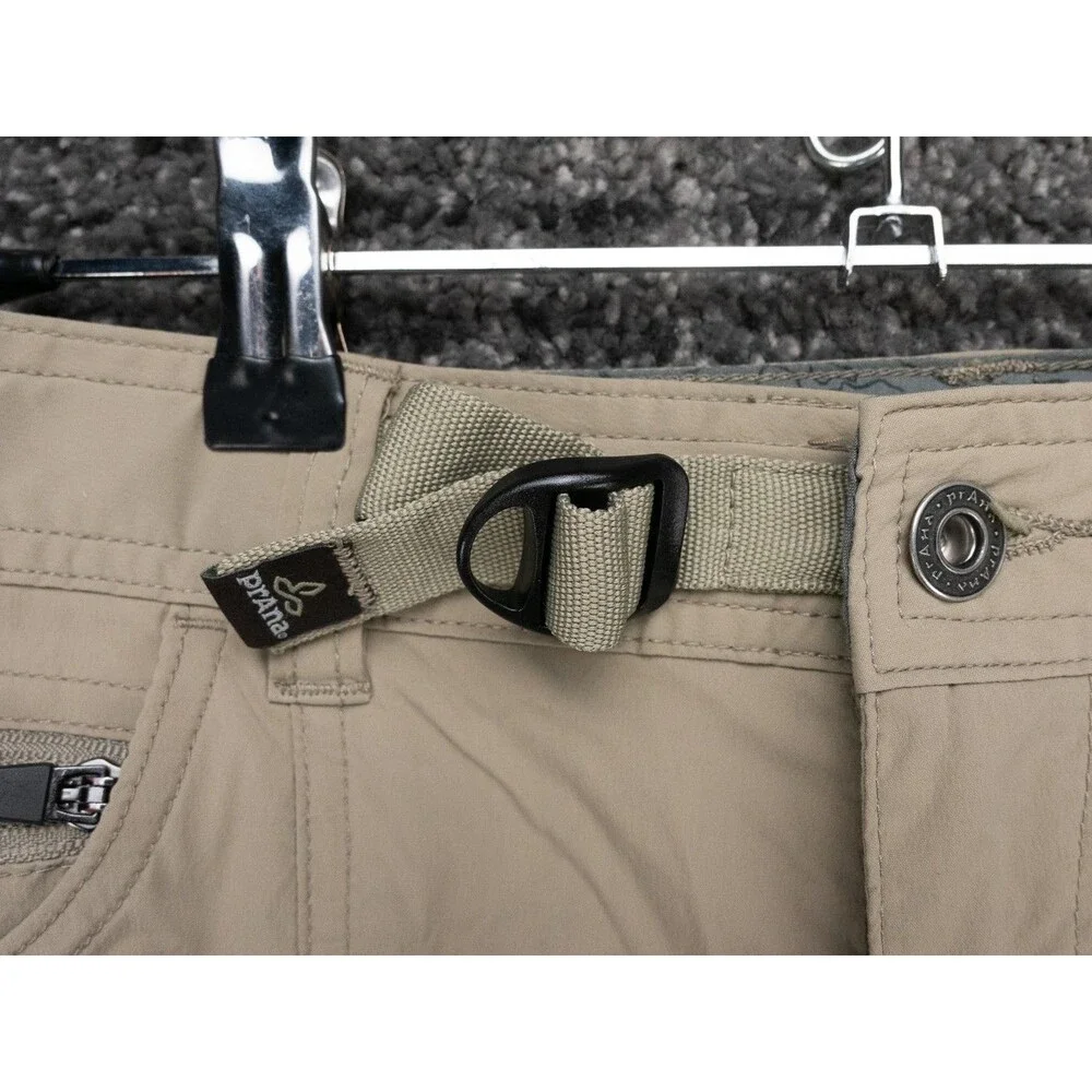 Prana Pants Mens 32x32 Actual 32x31 Beige Zion Cargo Belted Stretch Gorpcore - Picture 7 of 16